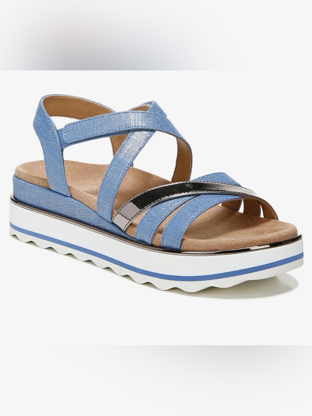 Vionic Kellyn Women's Wedge Flatform Sandal Vallarta Blue